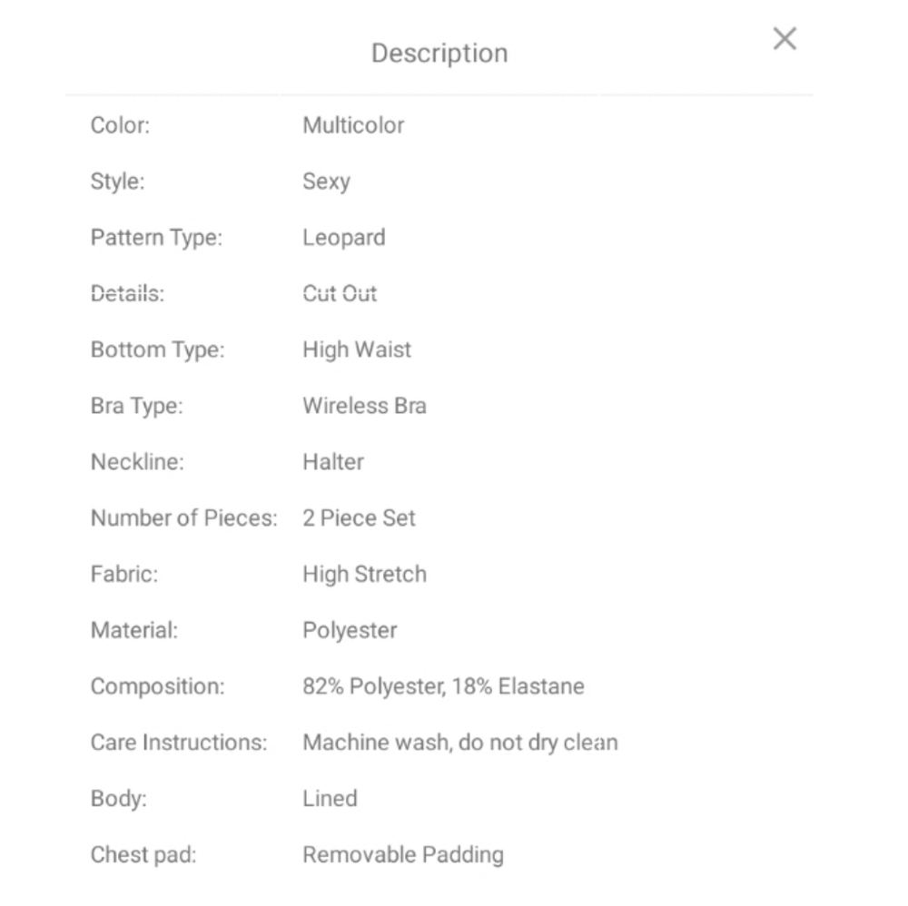 Plus Size Leopard Print 2pc Baithing Suit. - image 5